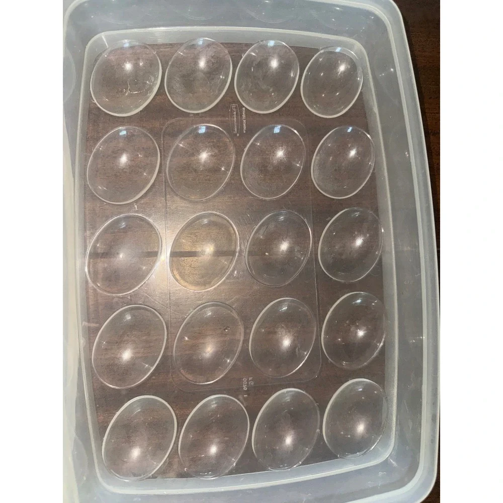 Rubbermaid vintage Deviled Egg Keeper Storage Tray 20 Egg Holder Clear